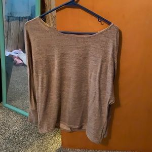 Brown long sleeve shirt